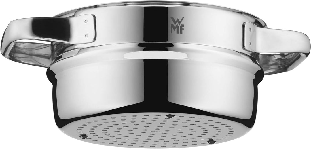 WMF Compact Cuisine Gemüse-/ Kartoffeldämpfer 24 cm, Dampfgarer Einsatz für Topf, Cromargan Edelstah