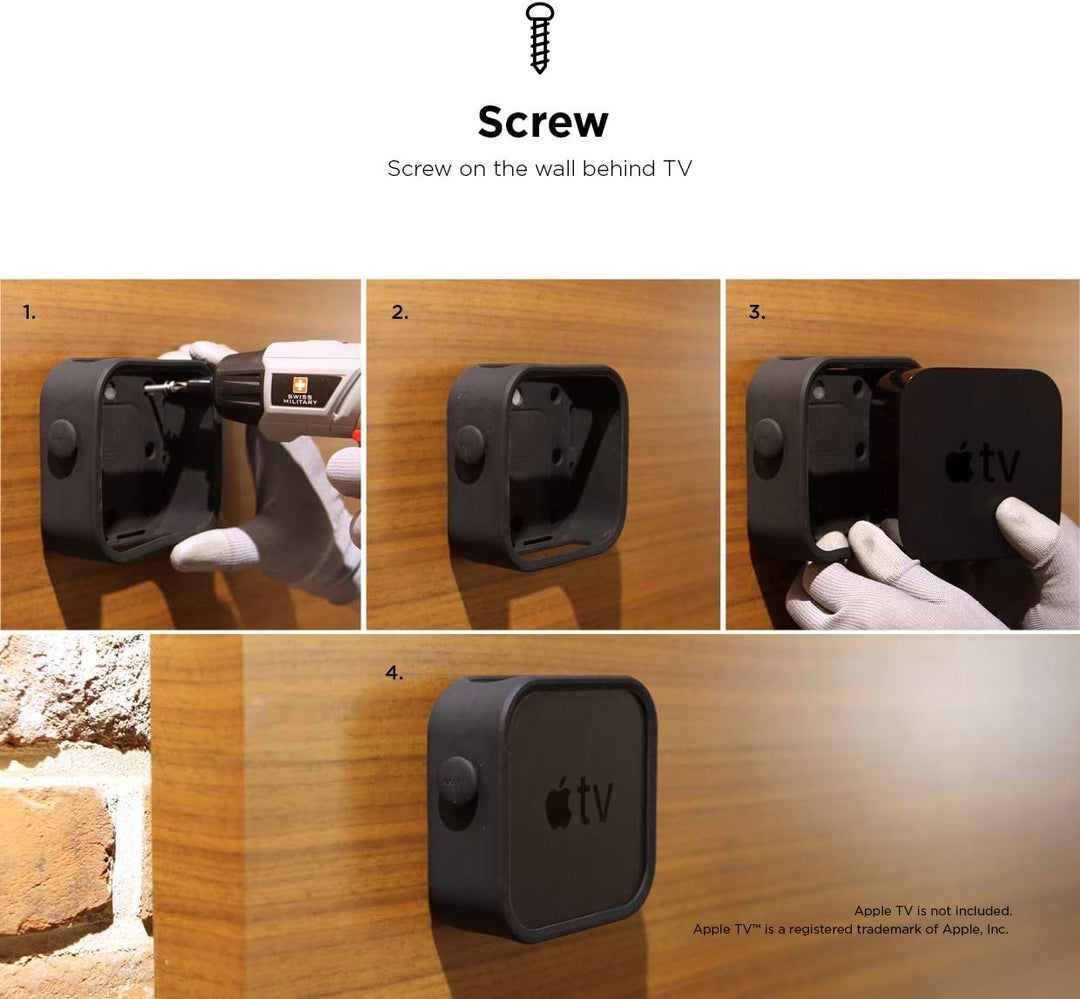 elago Multi Wandhalterung Kompatibel mit Apple TV 4K (2021) / HD und allen Modellen [Nicht kompatibe