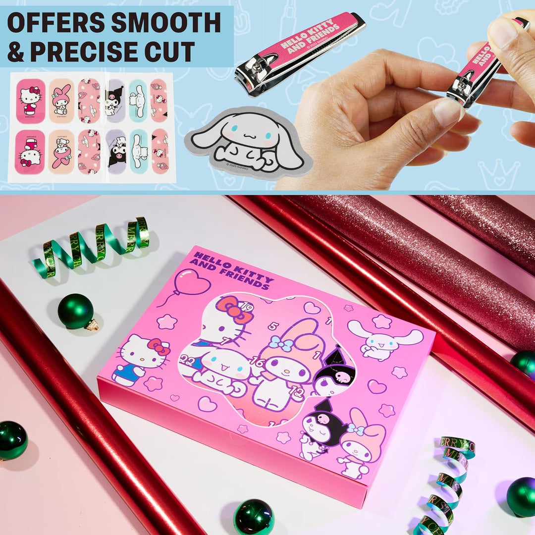 Get Trend Hello Kitty Sanrio Adventskalender 2025 mit Accessoires, Beauty Produkte, Weihnachtskalend