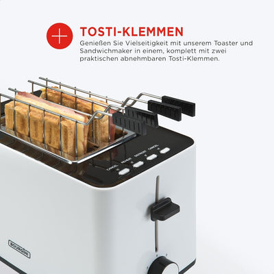 Bourgini Tosti Toaster - Toastmachine – Weiss