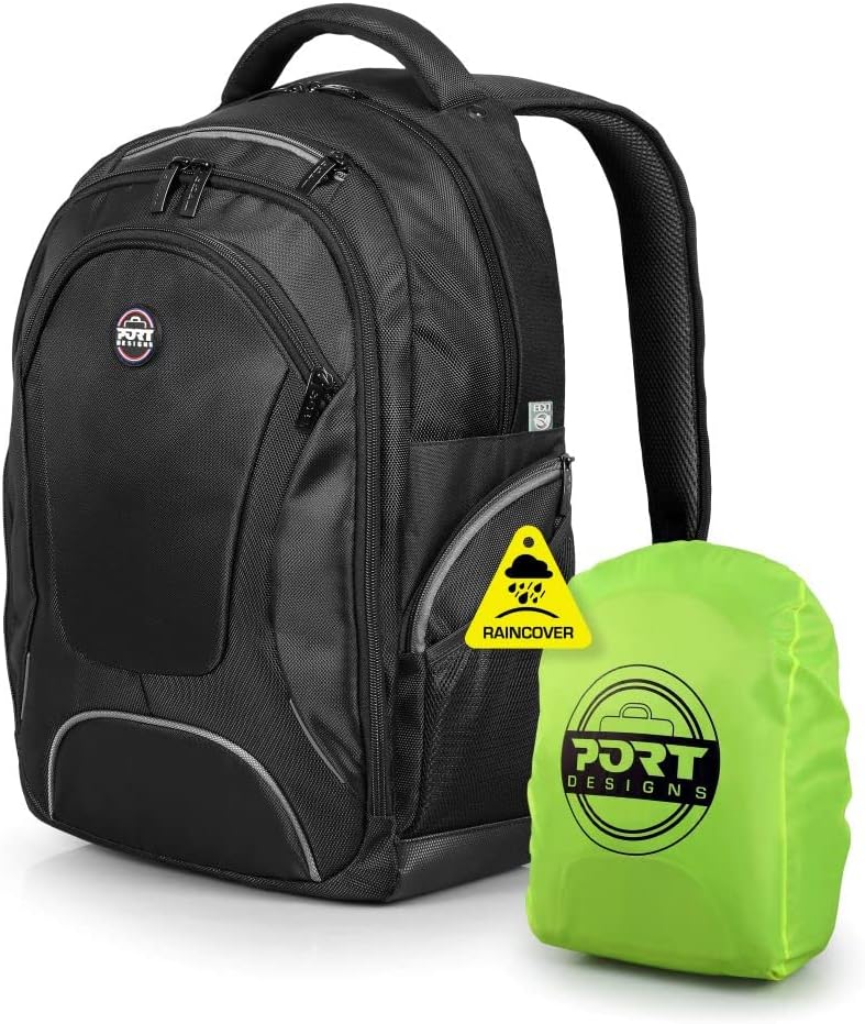 Port Designs COURCHEVEL Multifunktionaler Notebook Rucksack für 17,3 Laptop und 10,1 Tablet, schwarz