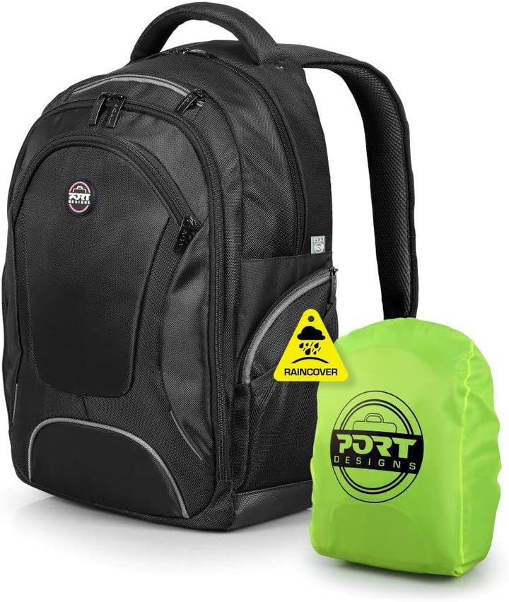 Port Designs COURCHEVEL Multifunktionaler Notebook Rucksack für 17,3 Laptop und 10,1 Tablet, schwarz