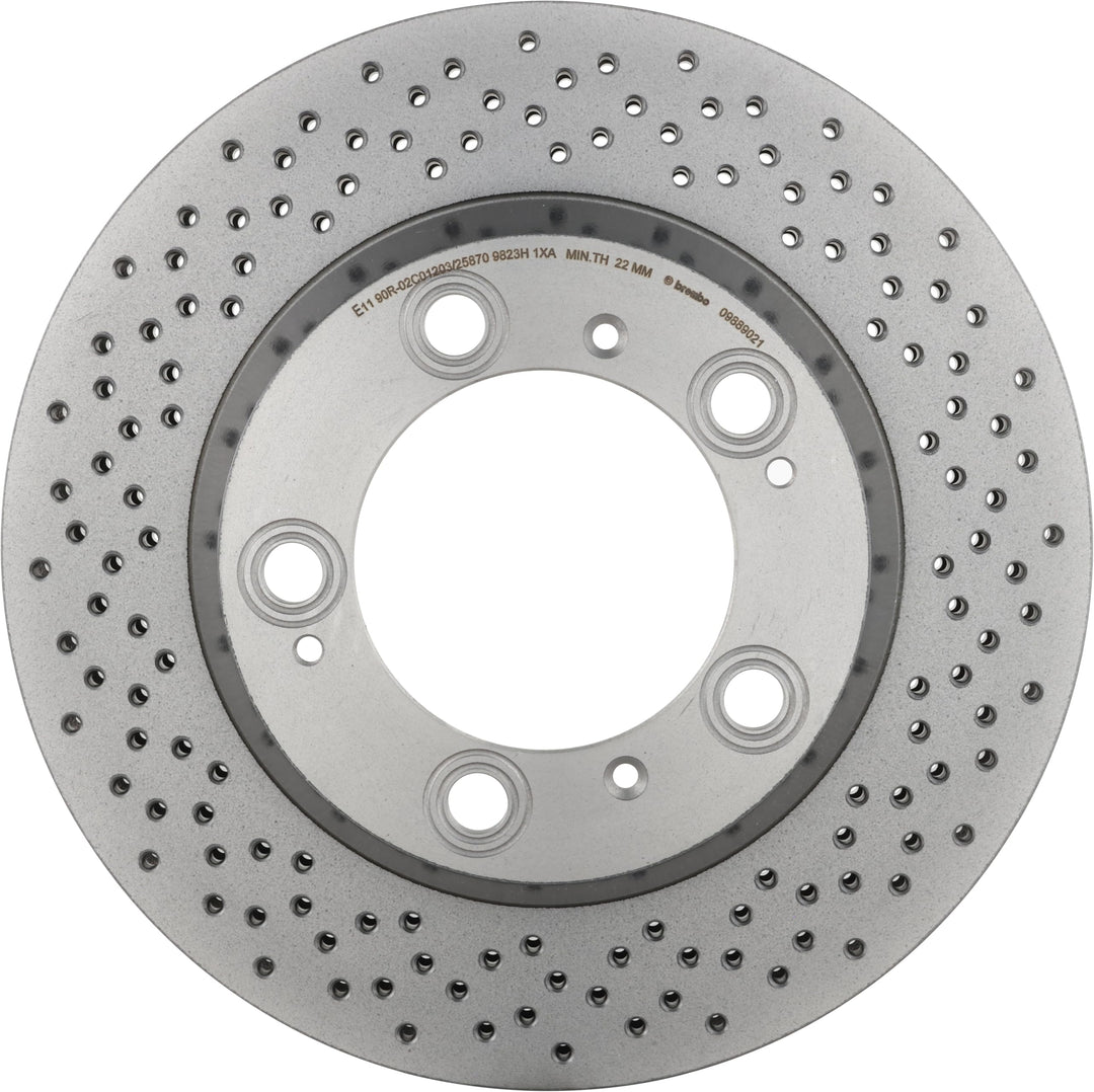 Brembo 09.8890.21 Hintere Bremsscheibe mit UV Lackierung, Anzahl 2