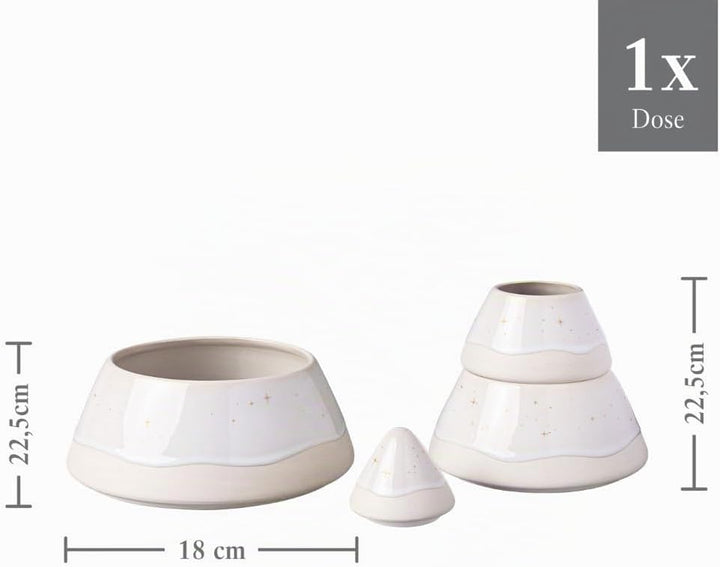 like. by Villeroy & Boch Winter Glow Gebäckdose Baum, 18 cm Ø, Gebäckdose