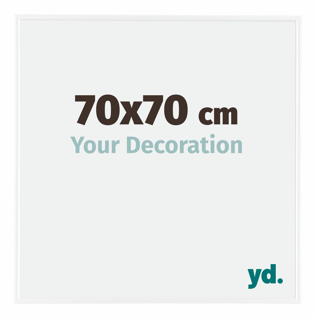 yd. Your Decoration - Bilderrahmen 70x70 cm - Bilderrahmen aus Kunststoff mit Acrylglas - Antireflex