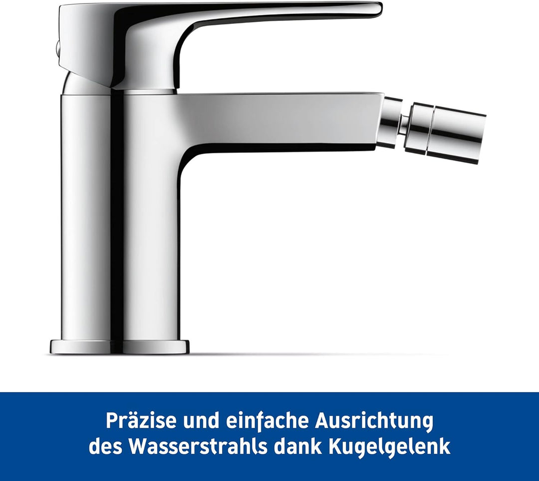Duravit Einhebel-Bidetmischer B.1 mit Zugstangen-Ablaufgarnitur,