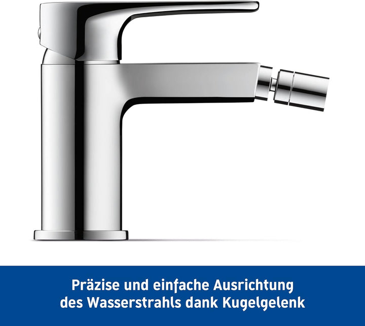 Duravit Einhebel-Bidetmischer B.1 mit Zugstangen-Ablaufgarnitur,
