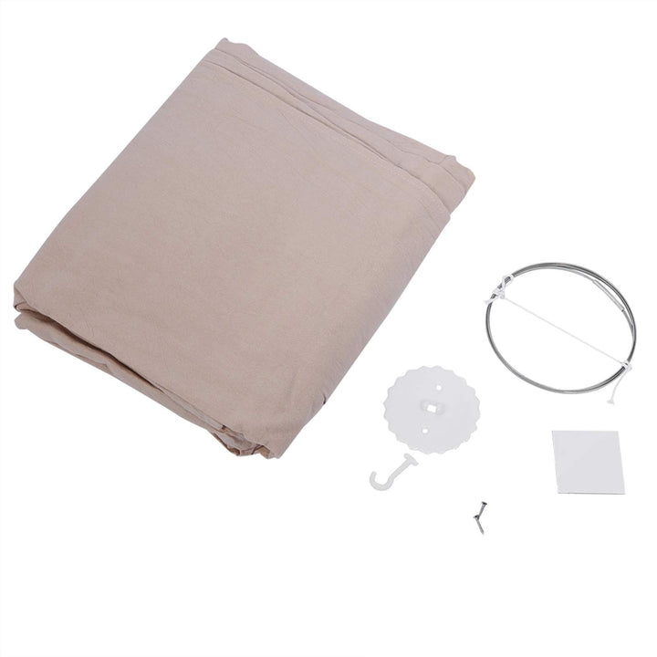 Zerodis Runde Kuppel hängen Babybett Bett Moskitonetz Baldachin Vorhang für Baby Kid Home Decor(Khak
