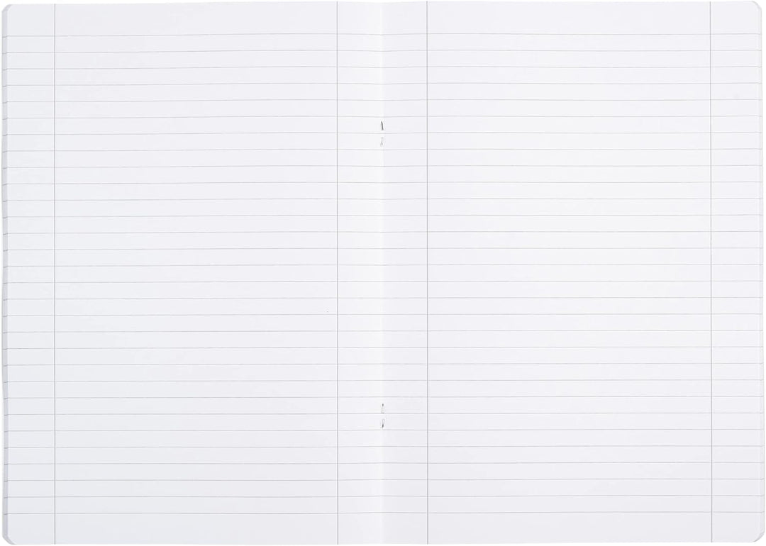 Oxford Schulheft A4, kariert, mit weissem Rand, 32 Blatt, rot, 10 Stück & Schulheft A4, liniert, mit