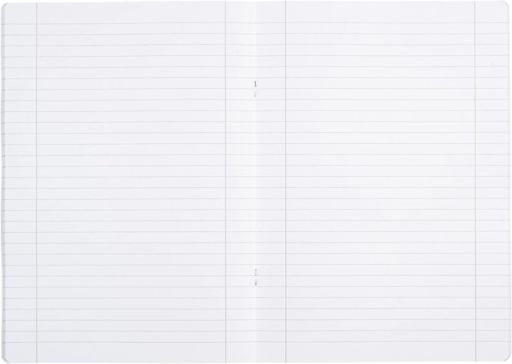 Oxford Schulheft A4, kariert, mit weissem Rand, 32 Blatt, rot, 10 Stück & Schulheft A4, liniert, mit