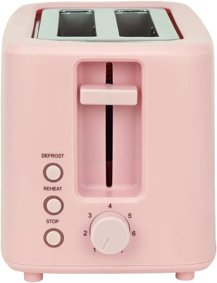 JOCCA Toaster 2 Scheiben | 7 Toaststufen | 700W | Breite Schlitze | Auftau-, Aufwärm- und Abbruchfun