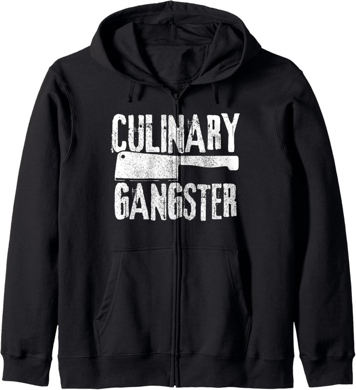 Koch Culinary Gangster Kochen Köchin Lustig Geschenk Kapuzenjacke