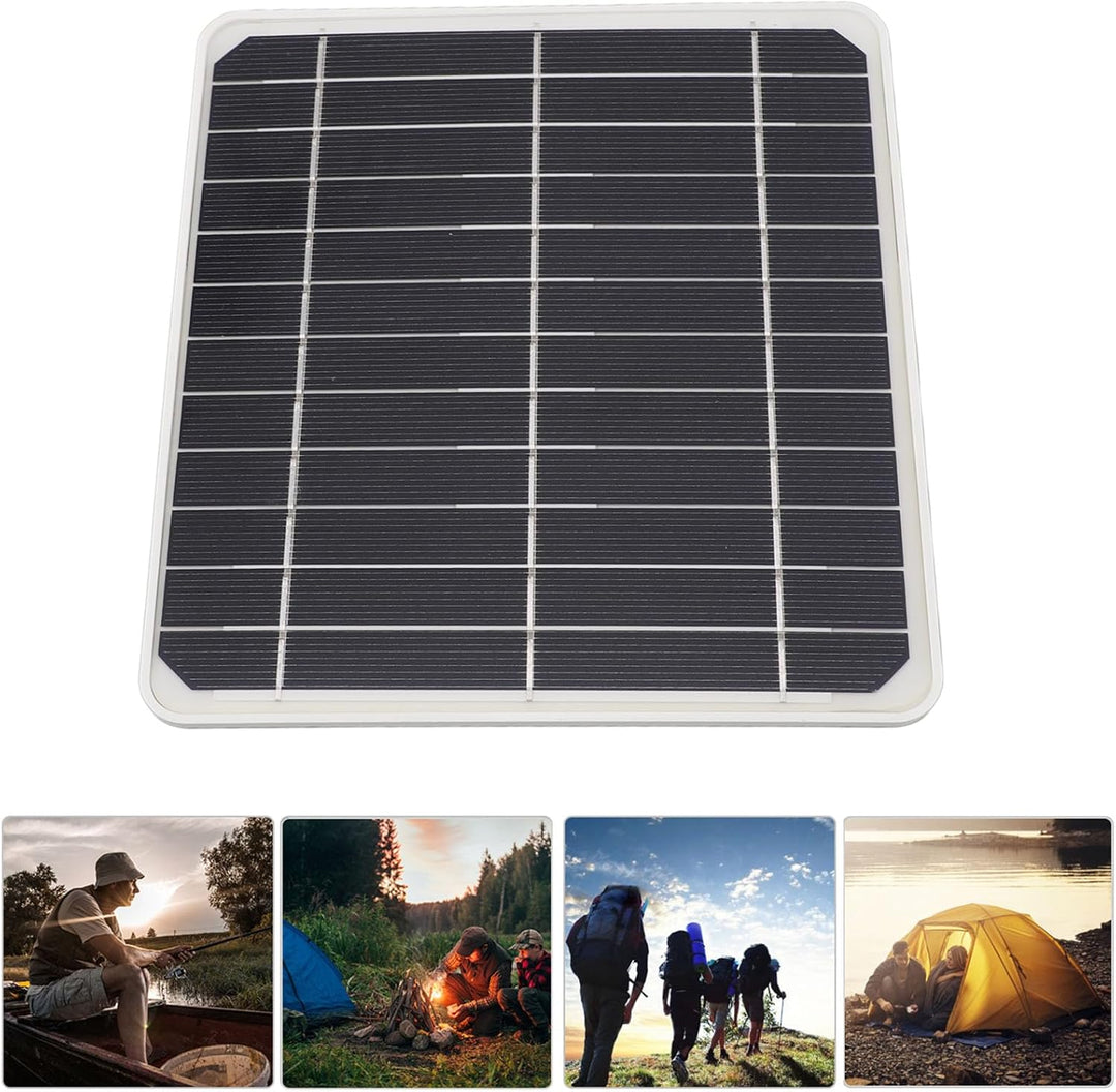 Wasserdichtes Tragbares Solarpanel, 20-W-Solarpanel mit USB-Typ-C- und DC-Anschluss, Leicht und Zuve