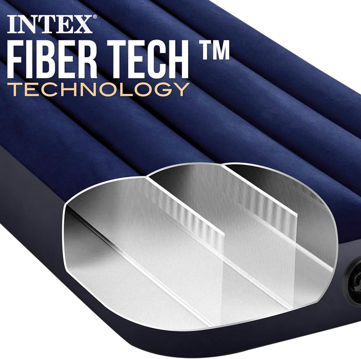 Intex Luftbett, 64756, bunt, 191 x 76 x 25 cm, Füllmenge - 72 Kubikzoll, 191 x 76 x 25 cm