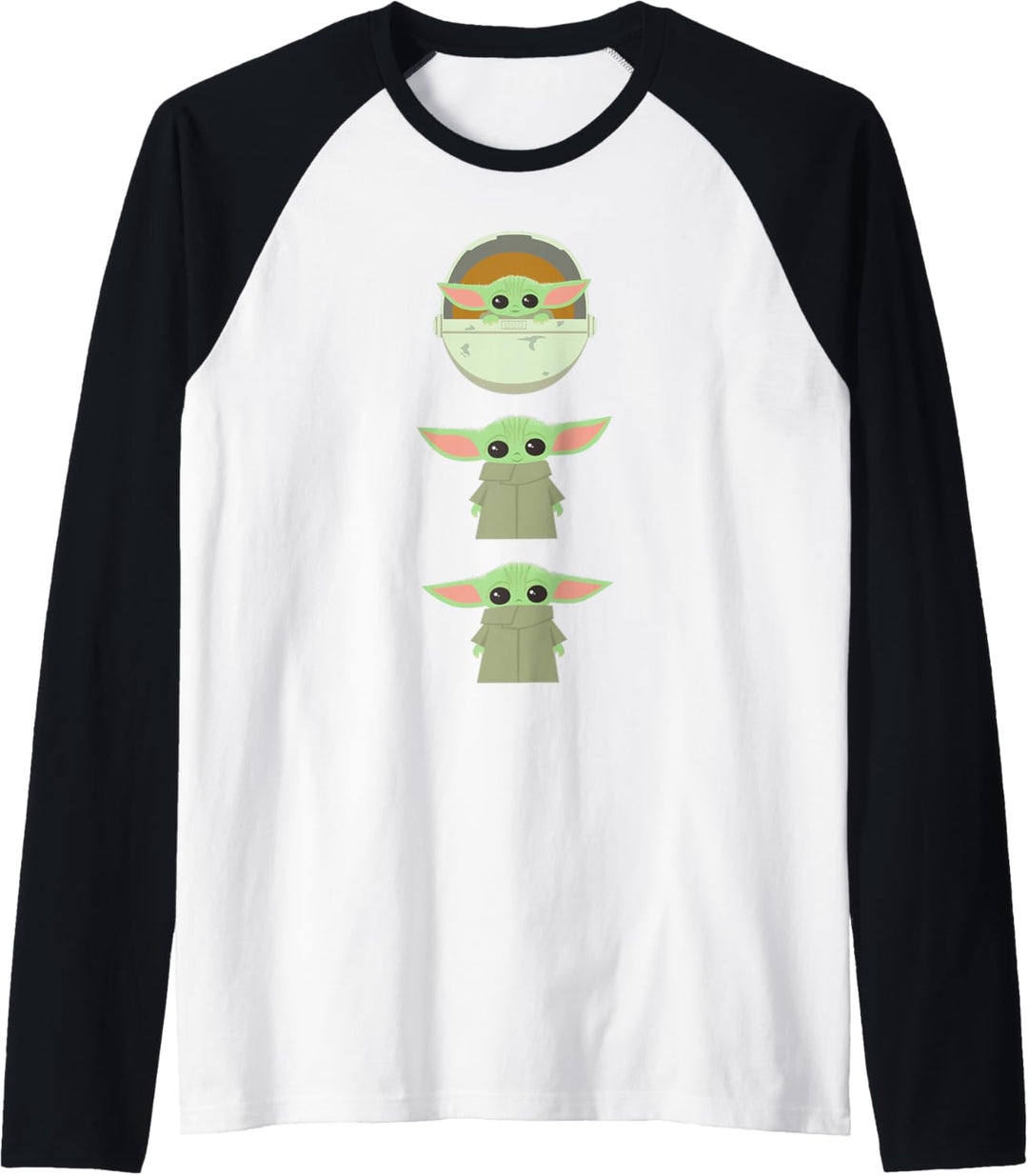Star Wars The Mandalorian The Child Cartoon Poses Raglan