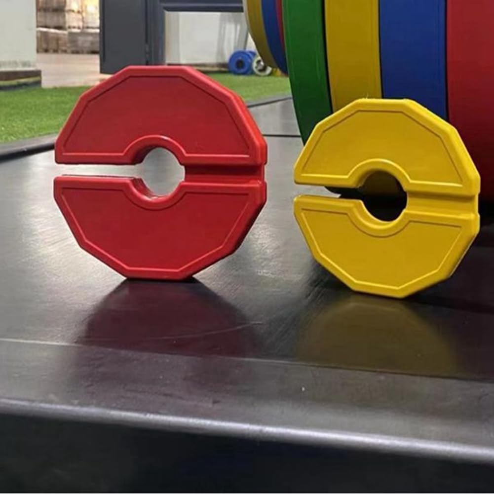 2 Mikro-Gummiplatten für Gewichte für Fitnesshanteln. Bruchgewichtsplatten aus Gummi 0,5 kg mit zusä