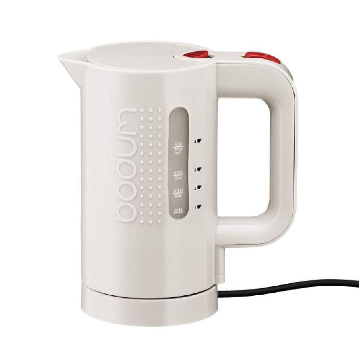 Bodum Bistro Elektrischer Wasserkocher (Automatisches Abschalten, 700-Watt, 0,5 liters) cremefarben,