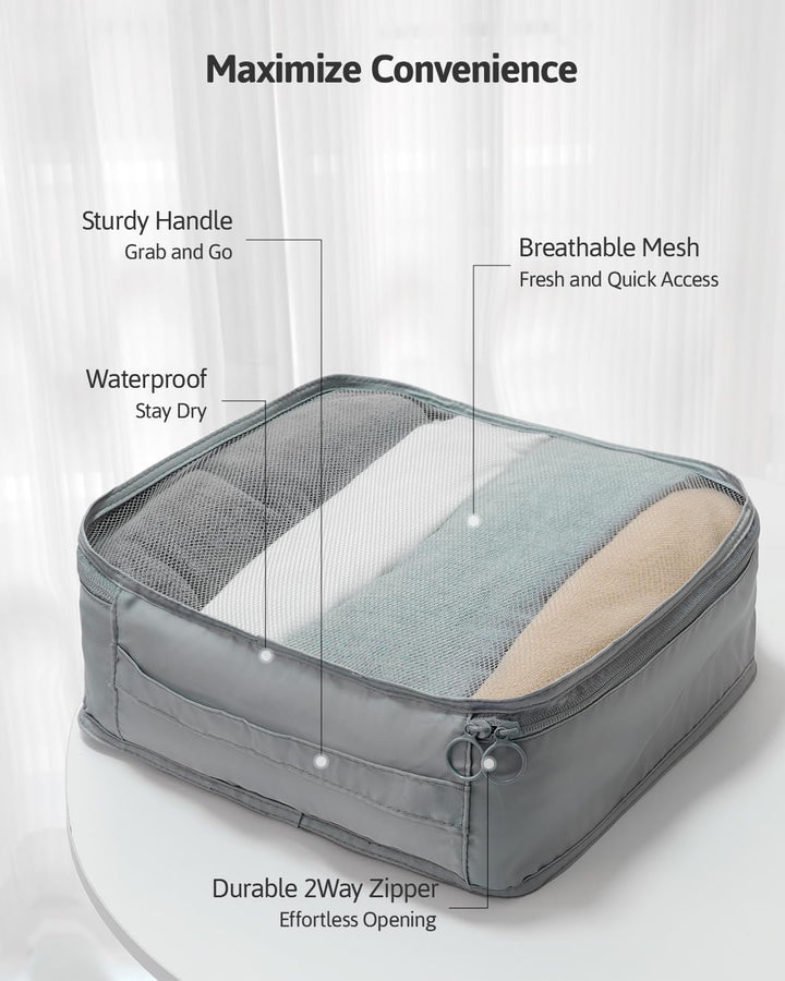OrgaWise Koffer Organizer 9en1 Packing Cubes Kleidertaschen Packwürfel Verpackungswürfel Gepäck Aufb