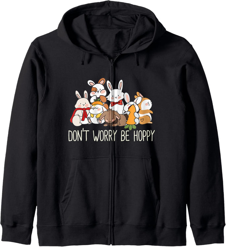 Hase Kaninchen Geschenk Idee Süsses Häschen Spruch Kapuzenjacke