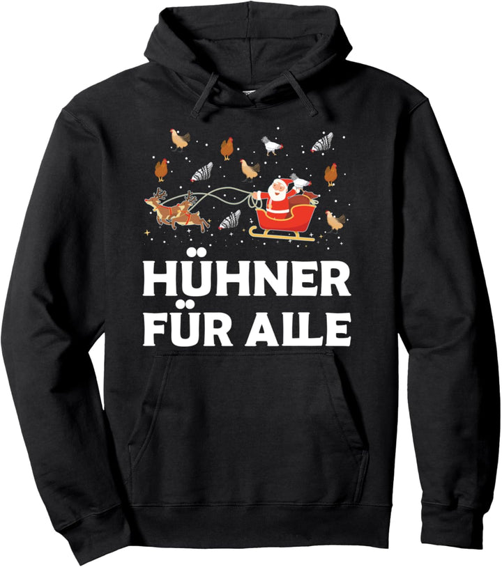 Hühner Für Alle Landwirt Bauernhof Weihnachtsmann Pullover Hoodie