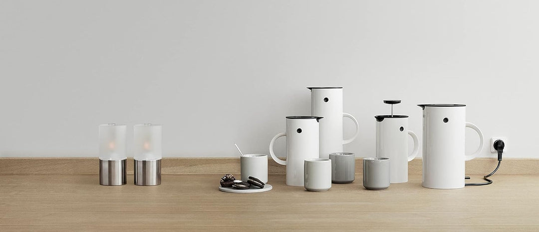 Stelton Isolierkanne EM77 0,5 liter - Doppelwandige Isolierkanne für heisse/kalte Getränke - Tee- &
