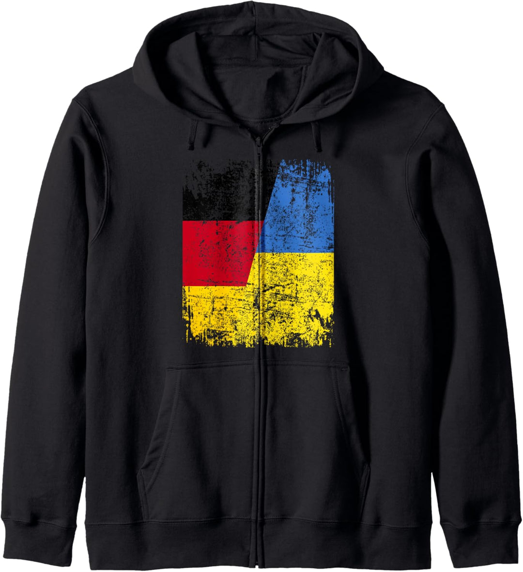 UKRAINE DEUTSCHLAND Freundschaft Flagge Damen Herren Kinder Kapuzenjacke