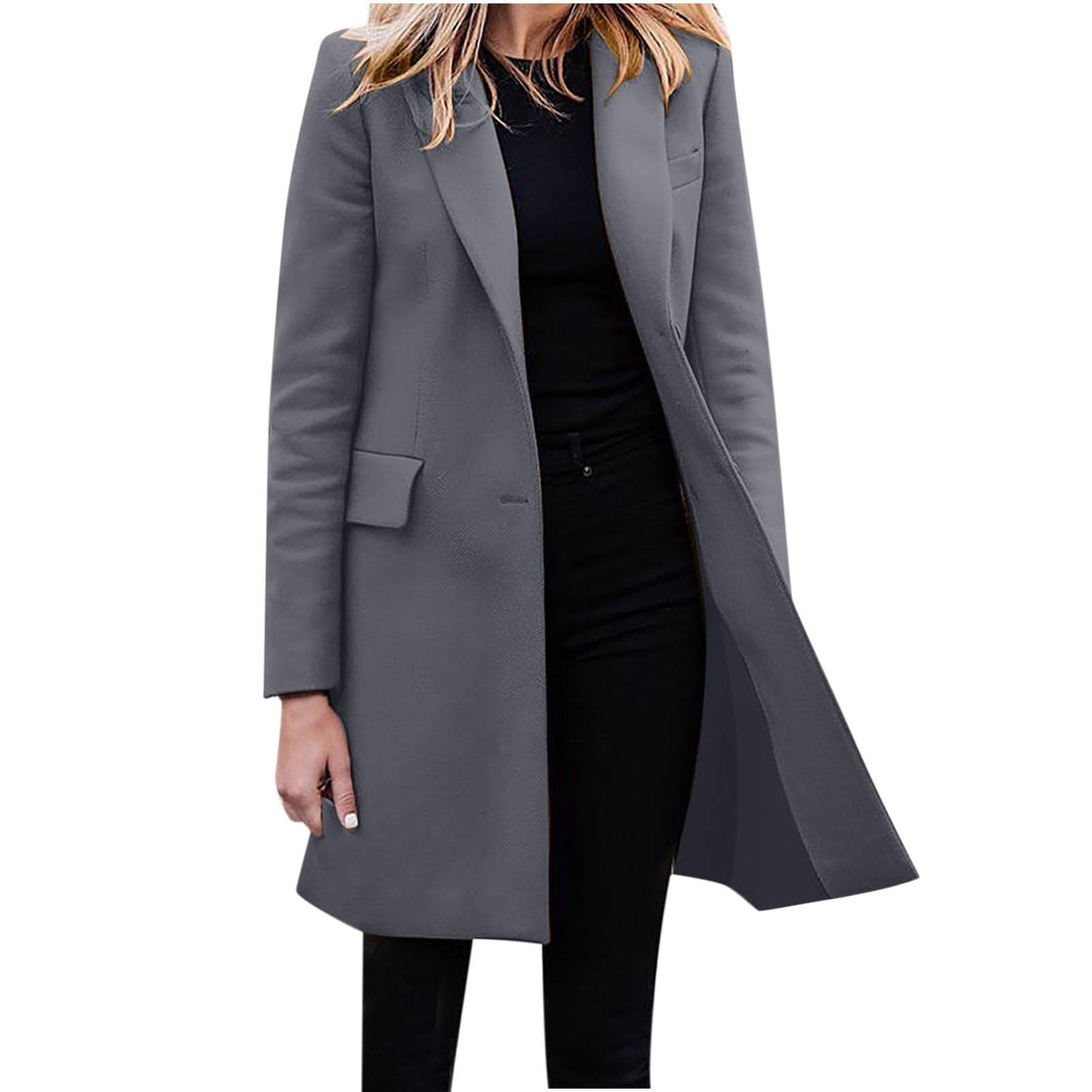 Winterdicke Winterjacke Damen Wolljacke Wollmantel Langarm Umlegekragen Übergangsjacke Hemdjacke Läs