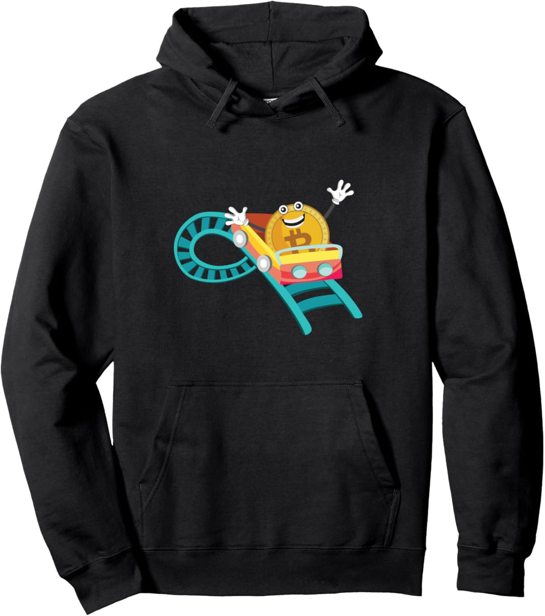 Achterbahn Bitcoin Coin Blockchain Krypto Geld Geschenk Pullover Hoodie