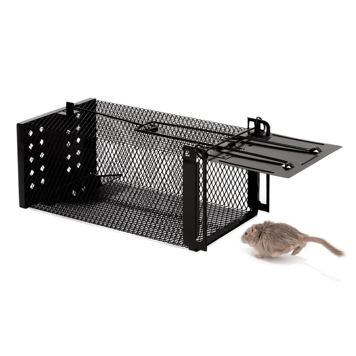 Lebendfalle Mausefalle, XXL Premium Rattenfalle Hochsensitive Mäuse-Futterfalle, Tierfreundlich & Wi