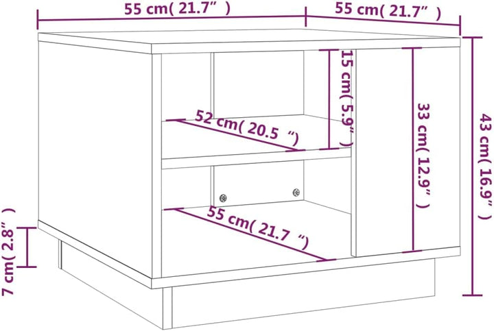 vidaXL Couchtisch mit Schubladen Beistelltisch Kaffeetisch Sofatisch Teetisch Tisch Wohnzimmertisch