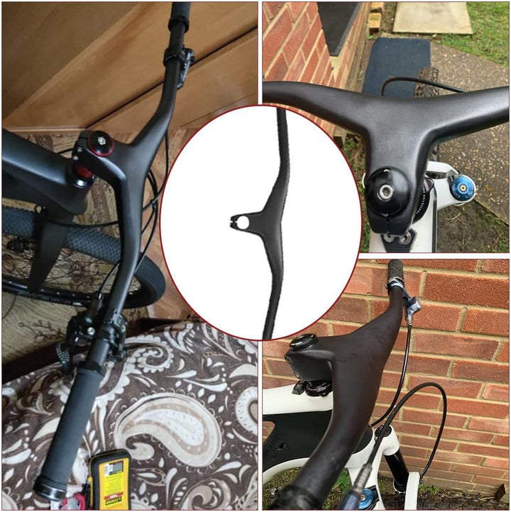 RXL SL MTB Downhill Carbon Lenker - Integrierter Riser 28.6mm, 720x70mm für Mountainbike und Fahrrad