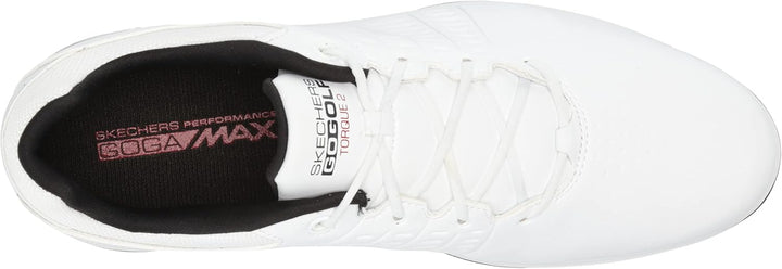 Skechers Herren Torque Waterproof Golf Shoe Golfschuh 41 EU Sohle Weiss Schwarz, 40 EU