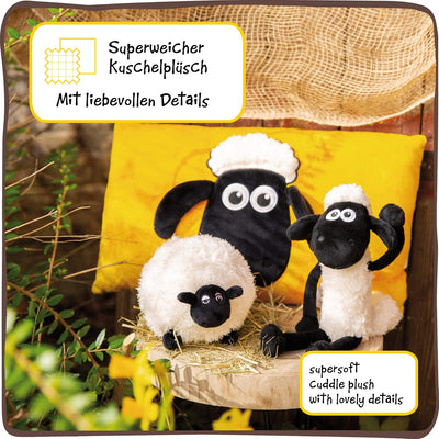 NICI Kuscheltier Shaun das Schaf 35 cm – Plüschtier für Mädchen, Jungen & Babys – Flauschiges Stofft