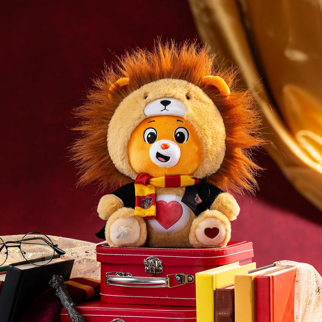 Care Bears x Harry Potter Gryffindor Tenderheart Bear 30cm Hoodie-Plüsch – Premium-Hogwarts-Haus-Sam