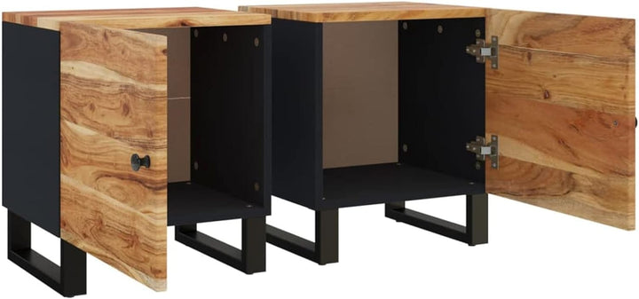 Tidyard 2 STK. Nachttisch Nachtschrank Nachtkonsole Nachtkommode Schlafzimmer Schrank Kommode 40x33x