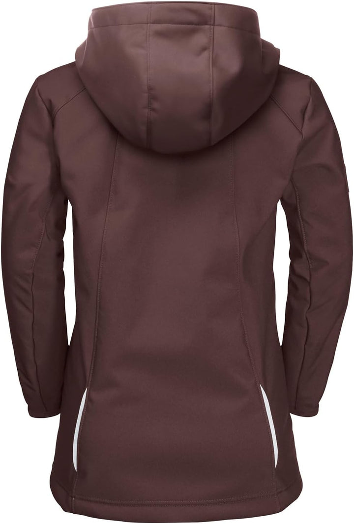 Jack Wolfskin Unisex Kinder Kissekat Coat Girls Winddichter Kinder Softshellmantel 92 boysenberry, 9