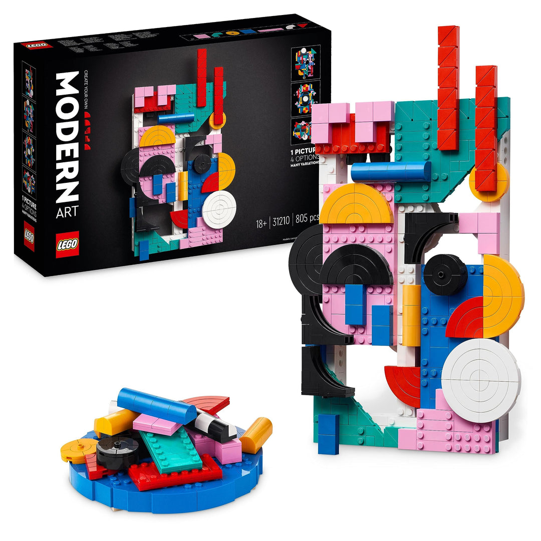 LEGO 31210 Art Moderne Kunst Set, buntes abstraktes Wandbild, Home-Deko für Wohnzimmer oder Schlafzi