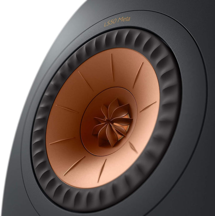 KEF LS50 Meta Regallautsprecher Carbon Black, Monitorlautsprecher | HiFi | Heimkino | 40-100 Watt, C