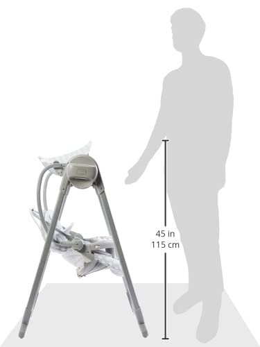 Chicco Polly Swing Up Elektronische Babywippe von Geburt bis 9 Kg, Verstellbare Babyschaukel und Aut