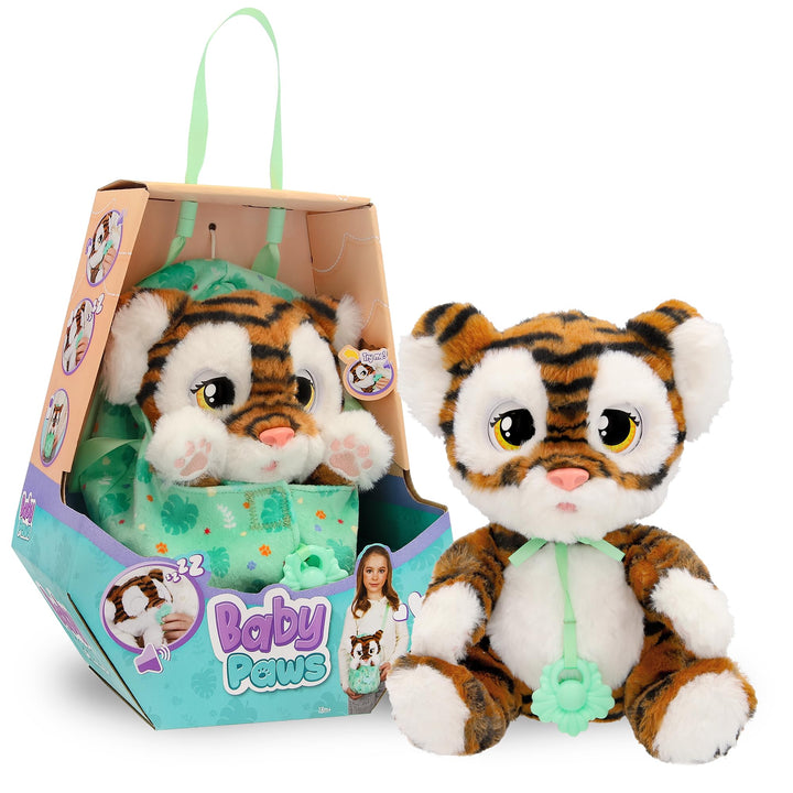 Baby Paws Tiger INTERAKTIVES PLÜSCHTIER Süsser interaktiver Plüschtiger, der Laute von Sich gibt, di
