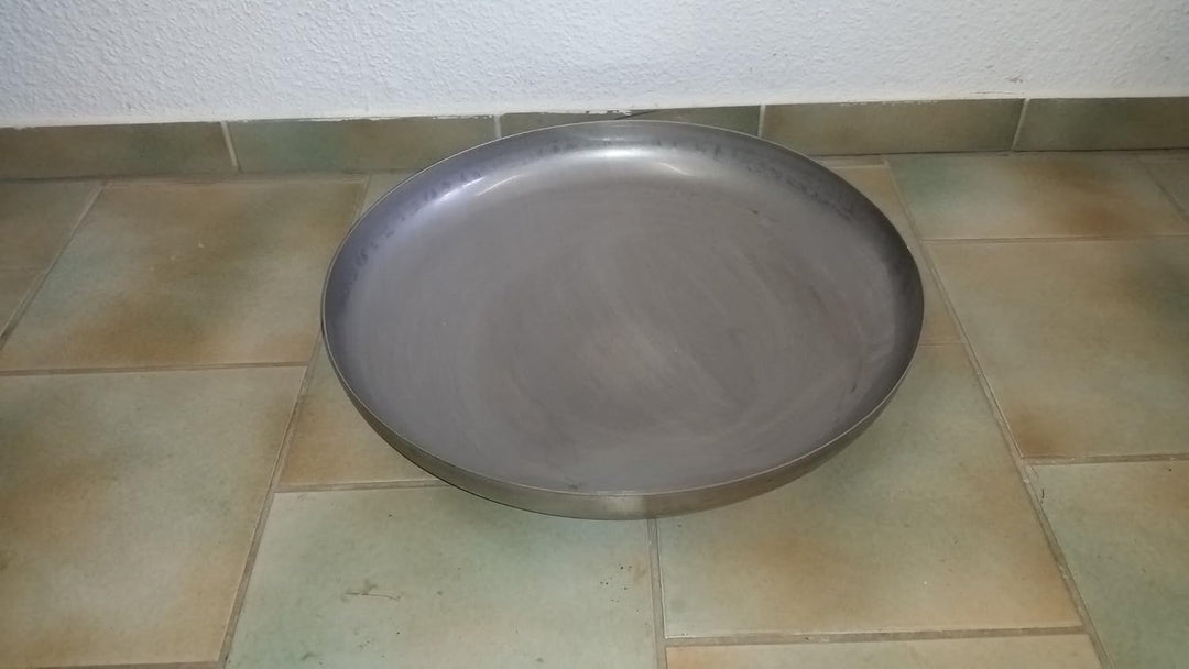 Czaja Edelstahl Klöpperboden Ø 55 cm aus rostfreiem Edelstahl, Feuerstelle, Feuerschale, Grill für G