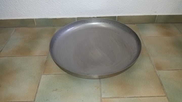 Czaja Edelstahl Klöpperboden Ø 55 cm aus rostfreiem Edelstahl, Feuerstelle, Feuerschale, Grill für G