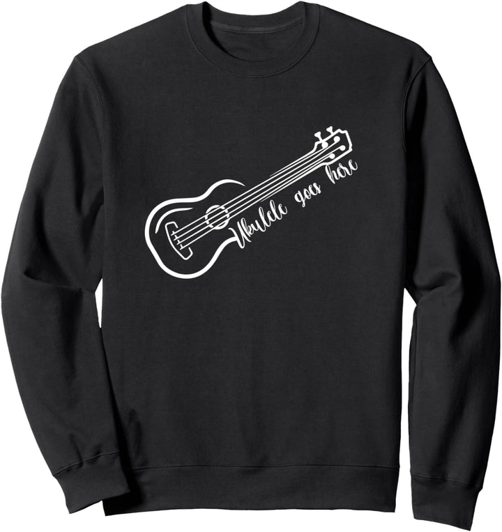 Musikinstrument Akustik Uke Gitarrist Akustik Gitarrist Sweatshirt