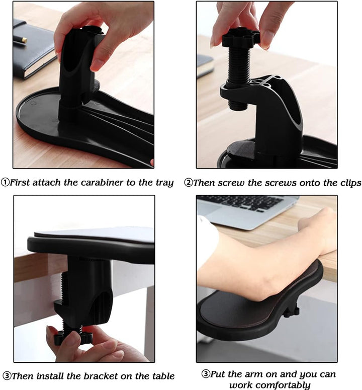 Ergonomische Armlehne Stütze Handgelenkauflage,Einstellbare Computer Schreibtisch Extender,Handballe