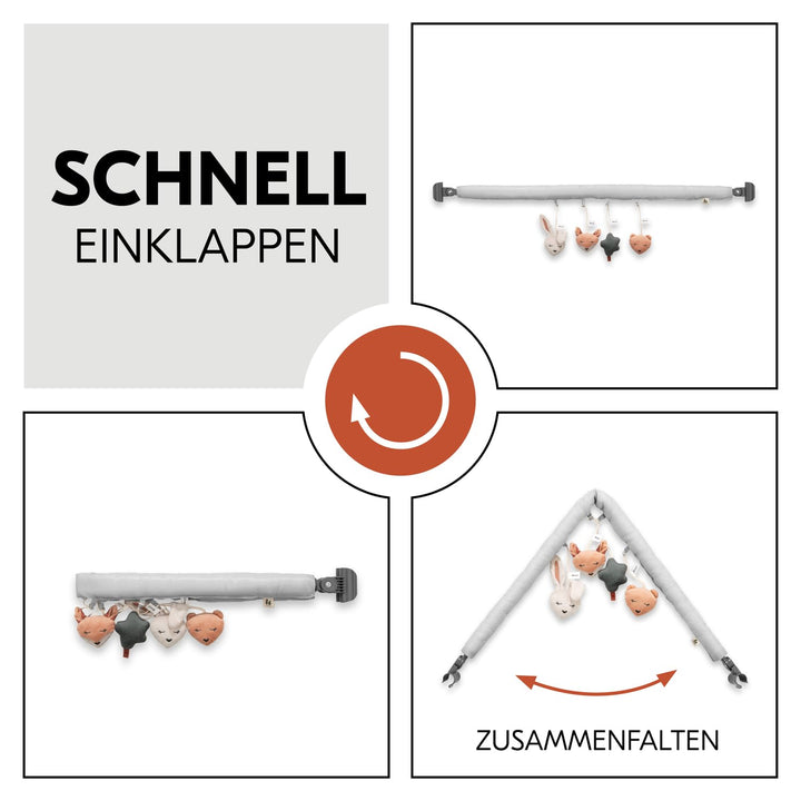 hauck Baby Spielbogen für Reisebetten, Waldtiere - Kompatibel mit Dream N Play Plus, Sleep N Play Go