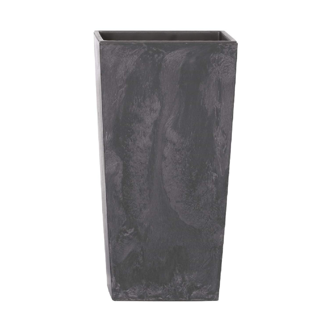 Maceta alta 91,5 L Prosperplast Urbi Square Effect de plástico CON depósito en color Antracita, 75 (