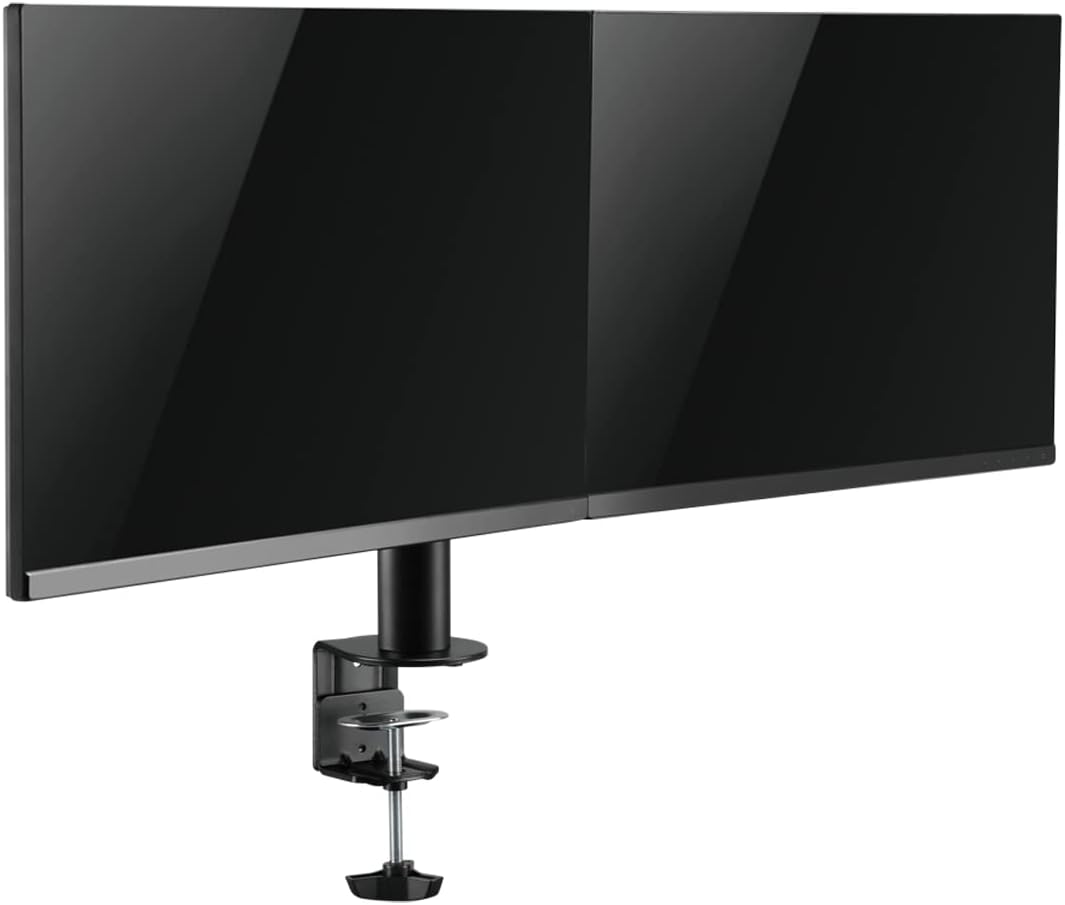 LogiLink BP0106 - Monitorhalterung 2-Fach, 17 32", Arml?nge: verstellbar Schwarz