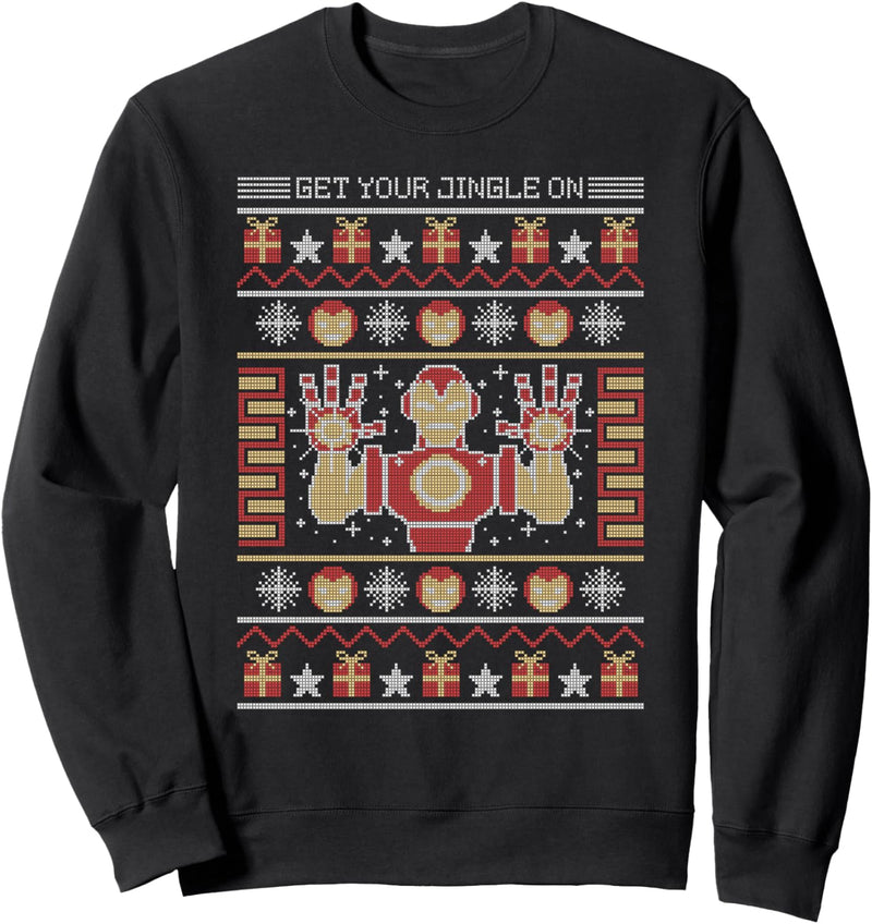 Marvel Iron Man Get Your Jingle On Holiday Sweater Sweatshirt