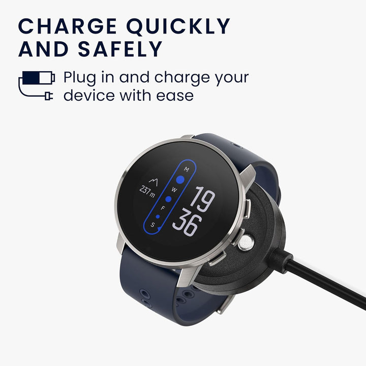 kwmobile USB Kabel Charger kompatibel mit Suunto 9 Peak Pro Ladekabel - Smart Watch Ersatzkabel - Fi