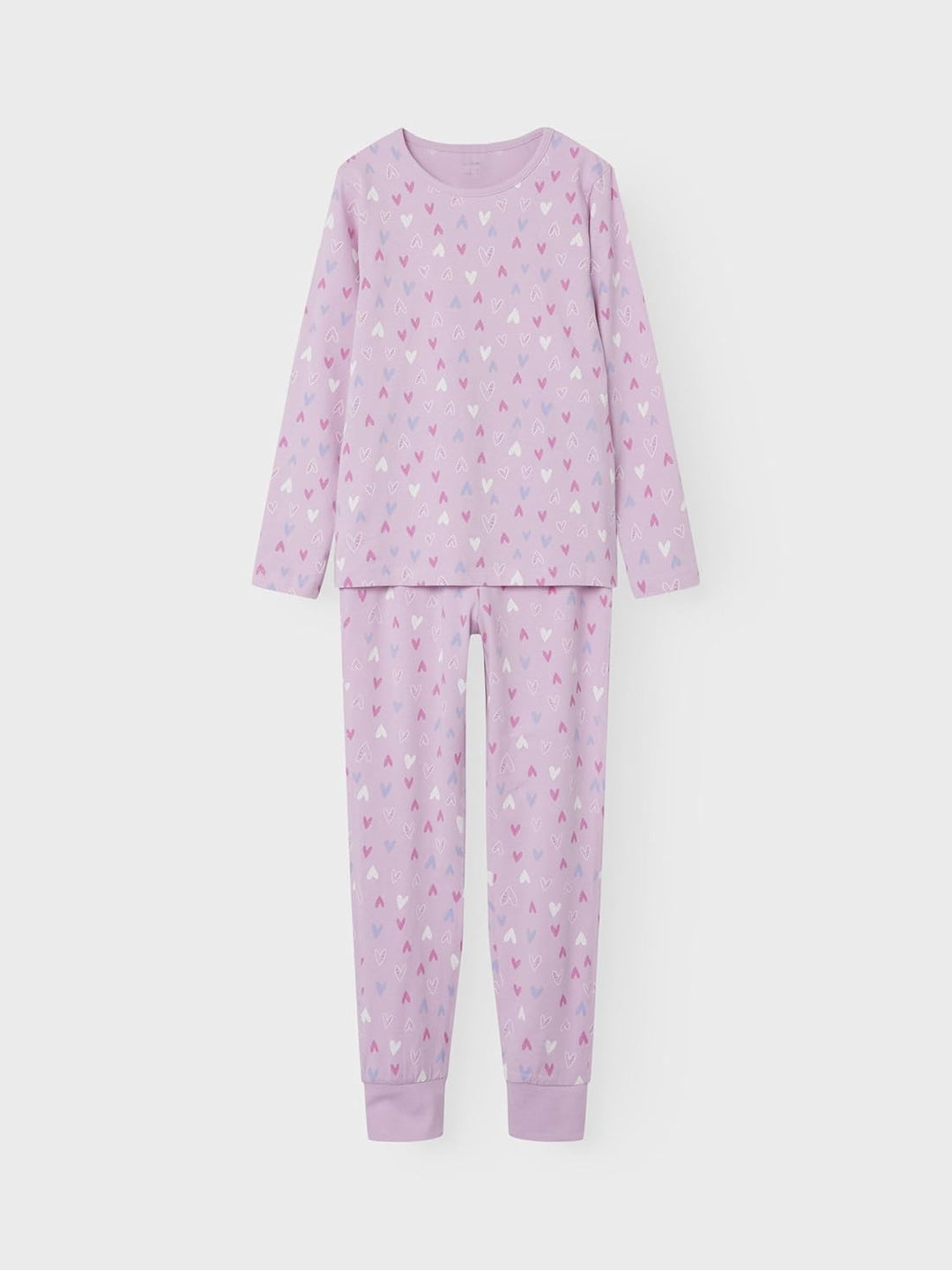 NAME IT Mädchen Nkfnightset Pink Hearts Noos, 86-92